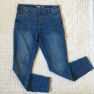 Rockstar Super Skinny High Rise Blue Jeans